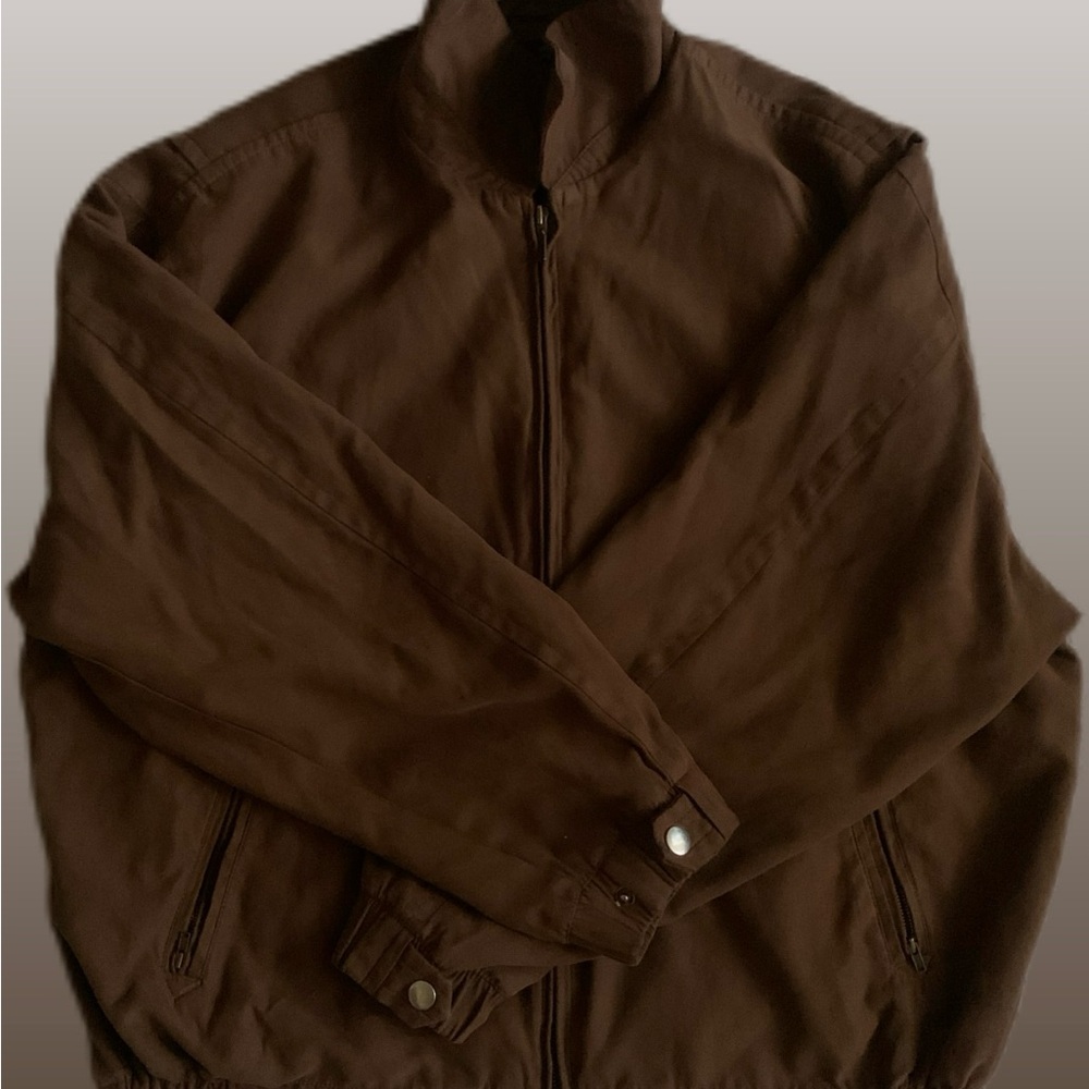 Brown Zip-Up Jacket